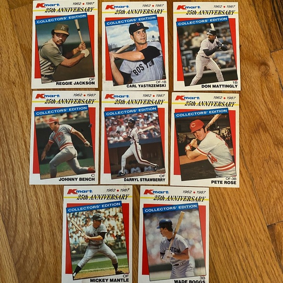 Other - ⭐️Lot of 8 KMART 25th Anniversary 1962 1987 baseball cards